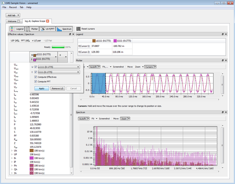 Frequency analysis and computation of statistical parameters