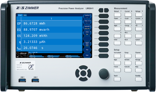 LMG641 with Power Menu