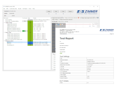 Software for compliance test systems