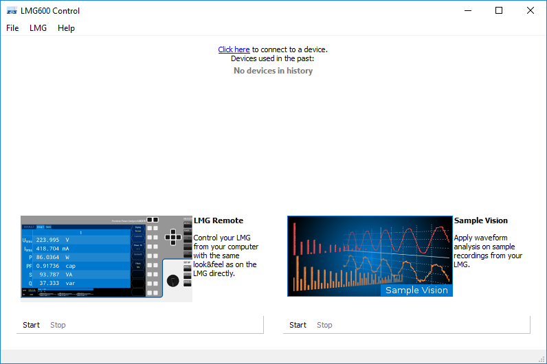 LMG600-CONTROL - Software