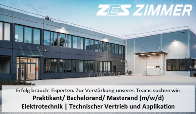 ZES ZIMMER Karriere - Praktikant Bachelorand Masterand Technischer Vertrieb